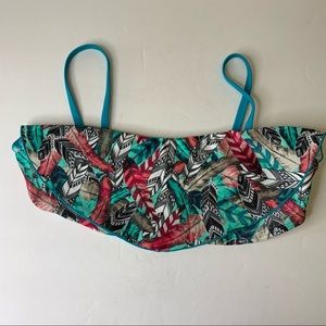 Girl’s Jessica Simpson Abstract Feather Bikini Top